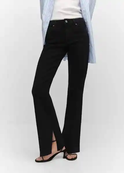 Jeans Elle Tejano Negro Talla 42 Mujer Mango