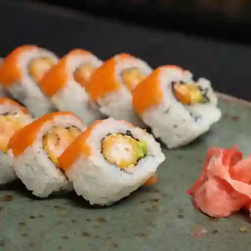 Salmón ebi tempura