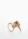 Pack Anillo Justine Oro Talla L Mujer Mango