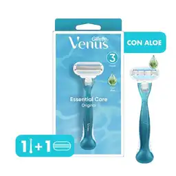 GILLETTE Venus Original Cuchilla de Afeitar Mujer con Aloe Máquina de Afeitar Depilación Corporal al Ras 1 Ud