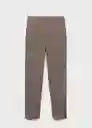 Pantalón Warm Granate Talla 32 Mujer Mango