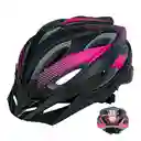 Optimus Casco Bicicleta Sagitta Montaña Ruta Negro Fucsia S