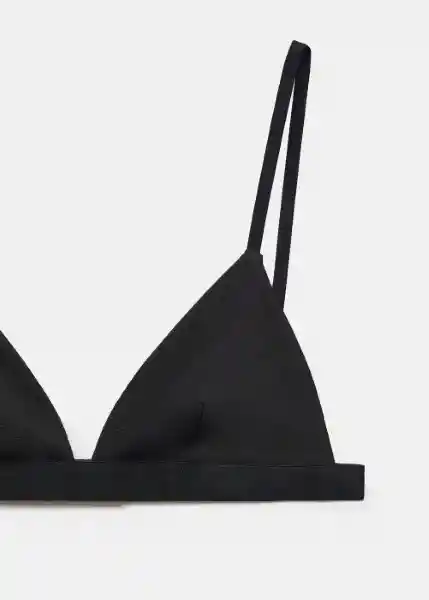 Sujetador Frap Negro Talla M Mujer Mango