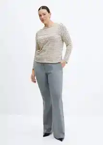 Camiseta Saco Piedra Talla S Mujer Mango