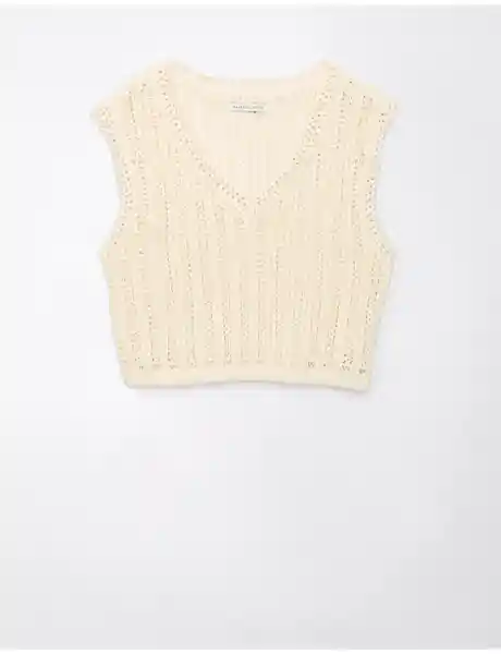 Suéter Mujer Tejido Beige Talla X-Small American Eagle 13411173