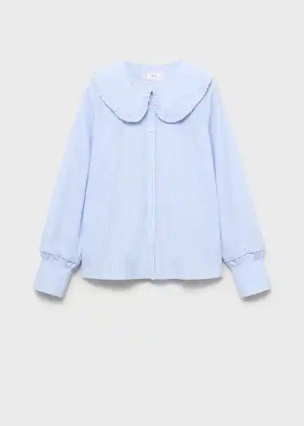 Camisa Carmen Azul Talla 11 Niñas Mango