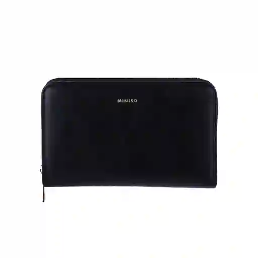 Cartera Mediana Básica Serie Negro Miniso