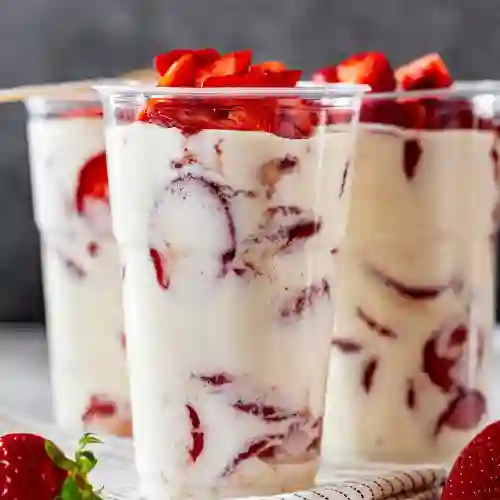 Fresas con Crema Sencilla