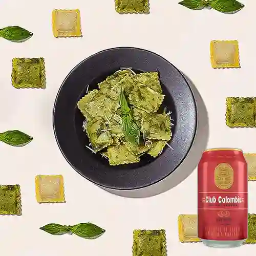 Combo Raviolis Capresse + Club col. Roja Lta 330ml