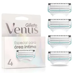 Repuesto Cuchilla Afeitar Mujer Gillette Venus Área Íntima 4 Und