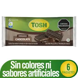 Tosh Galleta Tipo Sándwich Cremada Sabor Chocolate