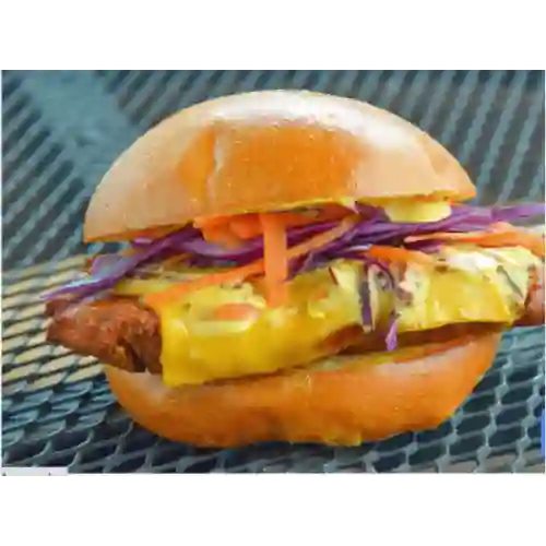 Hamburguesa de Pollo Apanado