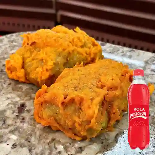 Combo Patacón Relleno + Kola Postobón 400 ml