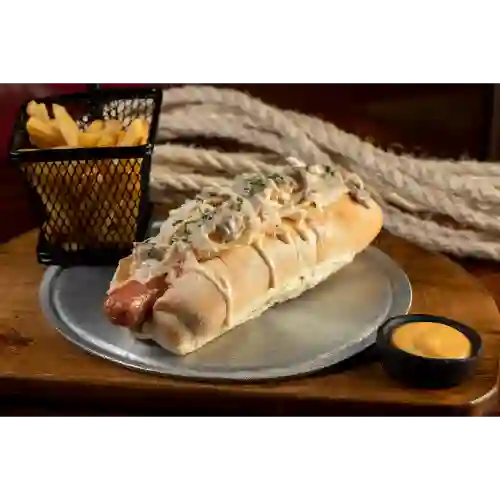 Hot Dog de Pollo y Champiñones
