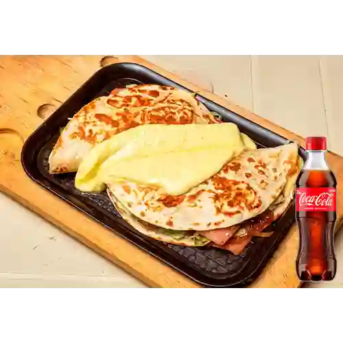 Combo Quesadilla Ranchera + Coca Cola Original 400 ml