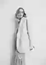 Blazer Americana Noel Beige Talla M Mujer Mango