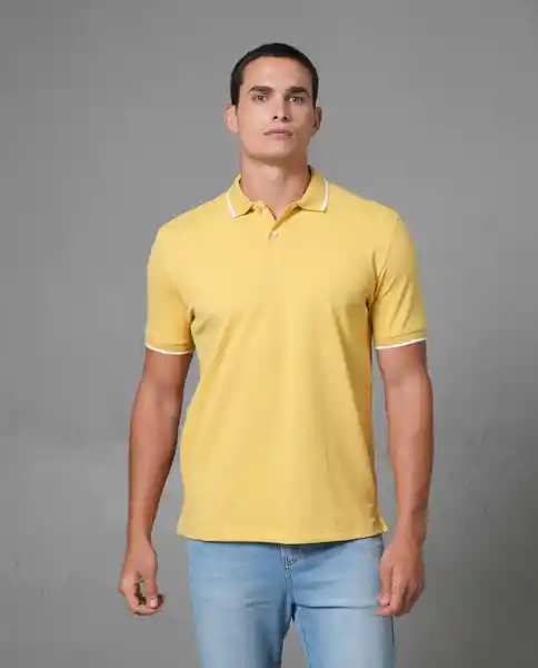Camisa Tipo Polo Hombre Amarillo Talla L 190G001 Rifle