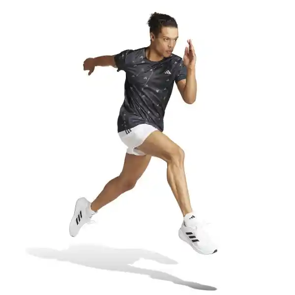 Adidas Camiseta Run It Bl Tee Hombre Negro Talla M IL7229