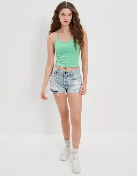 Camiseta Mujer Verde Talla X-SMALL 400385208549 American Eagle