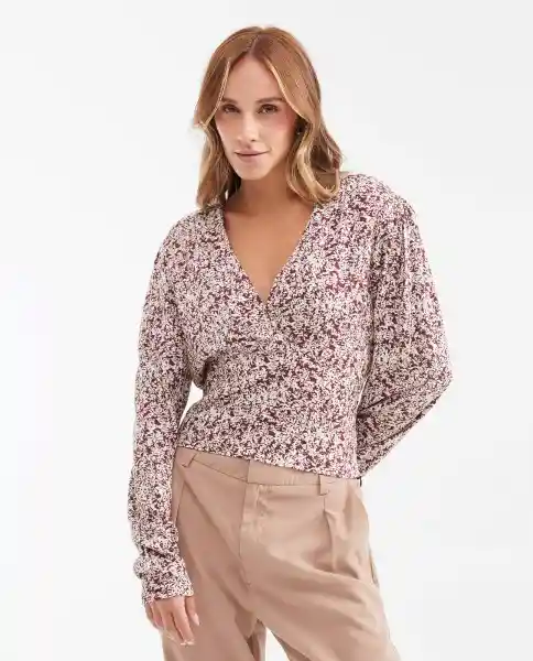 Blusa Mini Flowers Blouse Rojo Talla M Chevignon