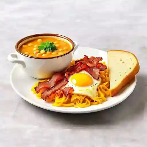 Caldo de Papa con Huevos Rancheros