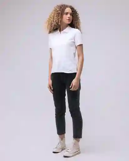  Camiseta Polo Mujer Blanco Talla L 600D007 AMERICANINO 