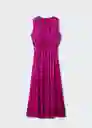 Vestido Romina Fucsia Talla L Mujer Mango