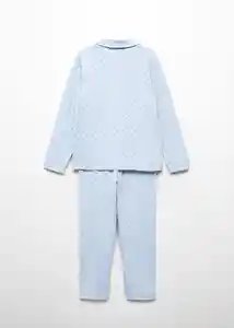 Pijama Pack Pcorbat Celeste Talla 10 Niños Mango