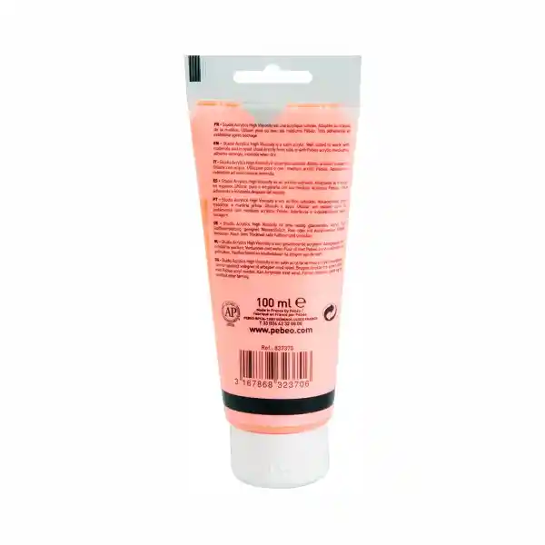 Pébéo Pintura Acrylic Studio Naranja Flúor 100 mL