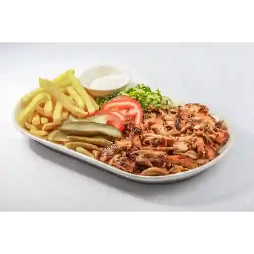 Plato de Shawarma de Pollo