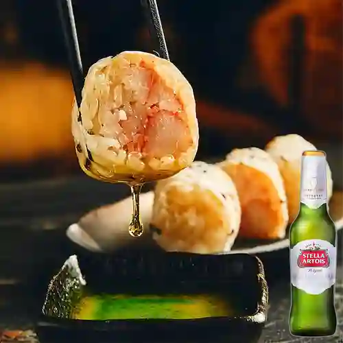 Combo Dinamita Roll + Cerveza Stella Artois Bot. 330ml