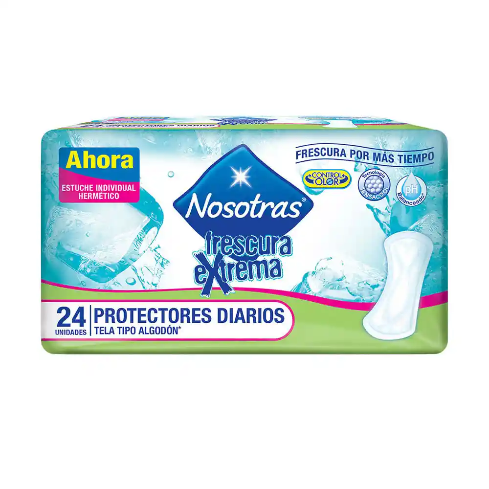 Nosotras Protectores Diarios Frescura Extrema Tela Tipo Algodón 