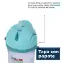 Vaso Plástico Con Pitillo y Correa Panda Azul 400 mL Miniso