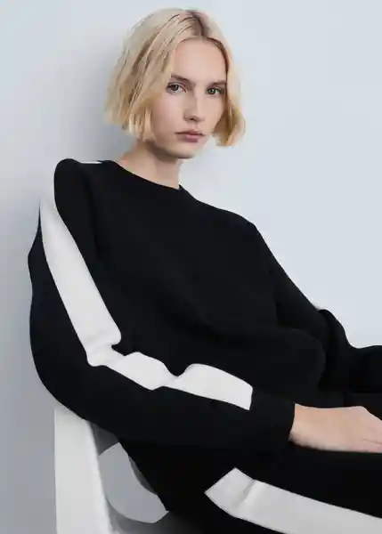 Jersey Comox Negro Talla XL Mujer Mango