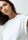 Camiseta Mujer Crudo Puro Claro Talla M Naf Naf