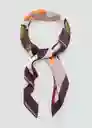 Pañuelo Lirio Granate Talla 99 Mujer Mango