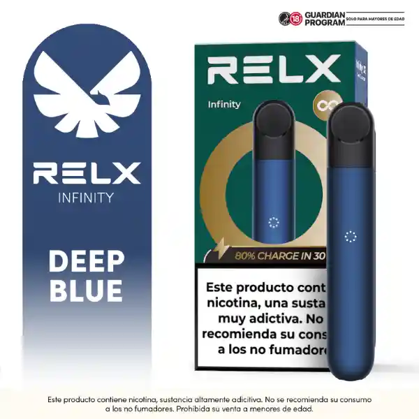 Relx Vapeador Dispositivo Recargable Infinity Azul Deep