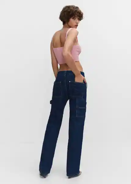 Top Rose Rosa Pastel Talla XL Mujer Mango