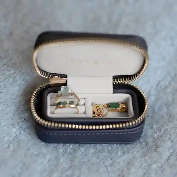 Stackers Joyero de Viaje Pequeño Azul Oscuro