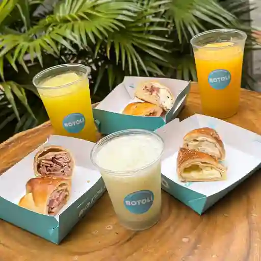 Cachito 4 quesos + granizado