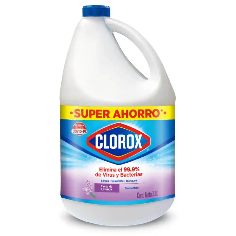 Blanqueador Clorox Flores de Lavanda Botella 3.8 lt
