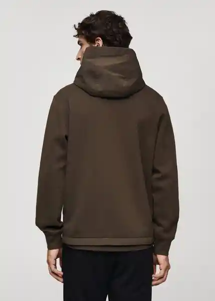 Sudadera Romoh Marron Talla XXL Hombre Mango