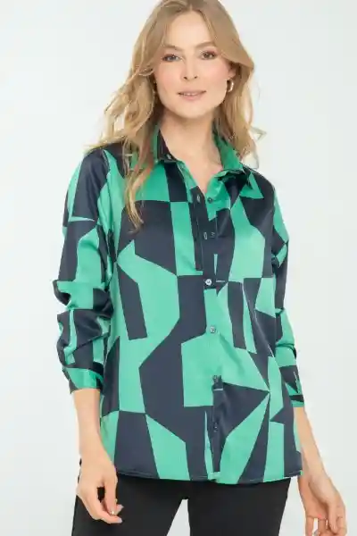 Blusón Quinn Color Verde Pasto Talla S Ragged