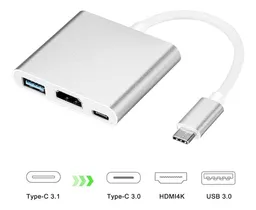 Macbook Hepa Adaptador Tipo C Usb-C A Hdmi Usb 3.0 Usb C 3 En 1