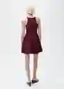 Vestido Xiqui Granate Talla M Mujer Mango
