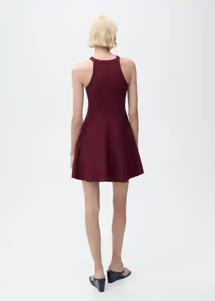 Vestido Xiqui Granate Talla M Mujer Mango