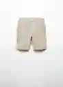 Bermuda Wang6 Beige Talla 19 Niño Mango
