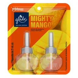 Glade Aceites Naturales 2 Repuestos Edición Limitada Mighty Mango  