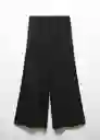 Pantalón Arganp Negro Talla 19 Niñas Mango