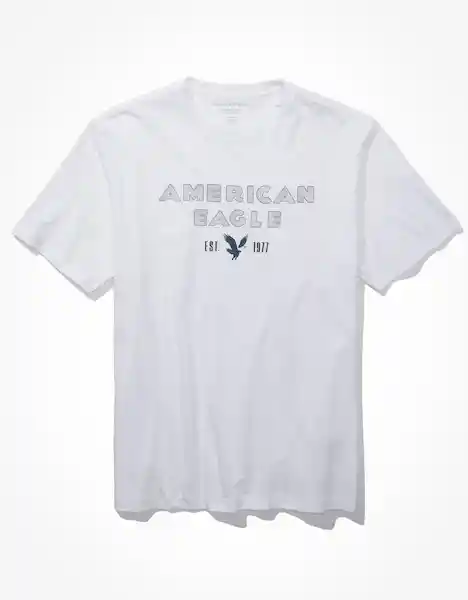 Camiseta Hombre Blanco Talla X-LARGE 400386118939 American Eagle